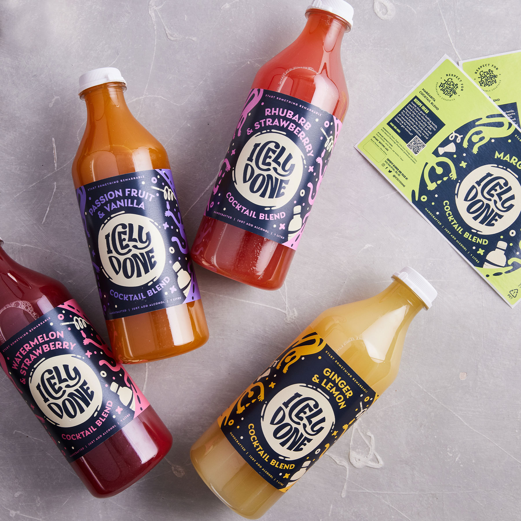 High end food labels on a roll