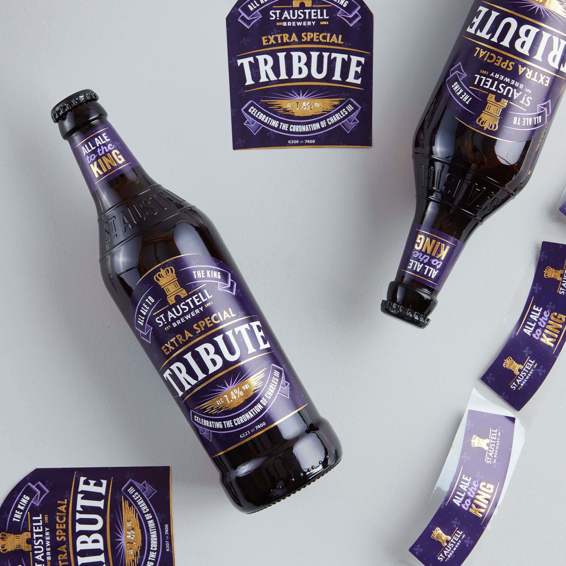 Bottle labels designed and printed