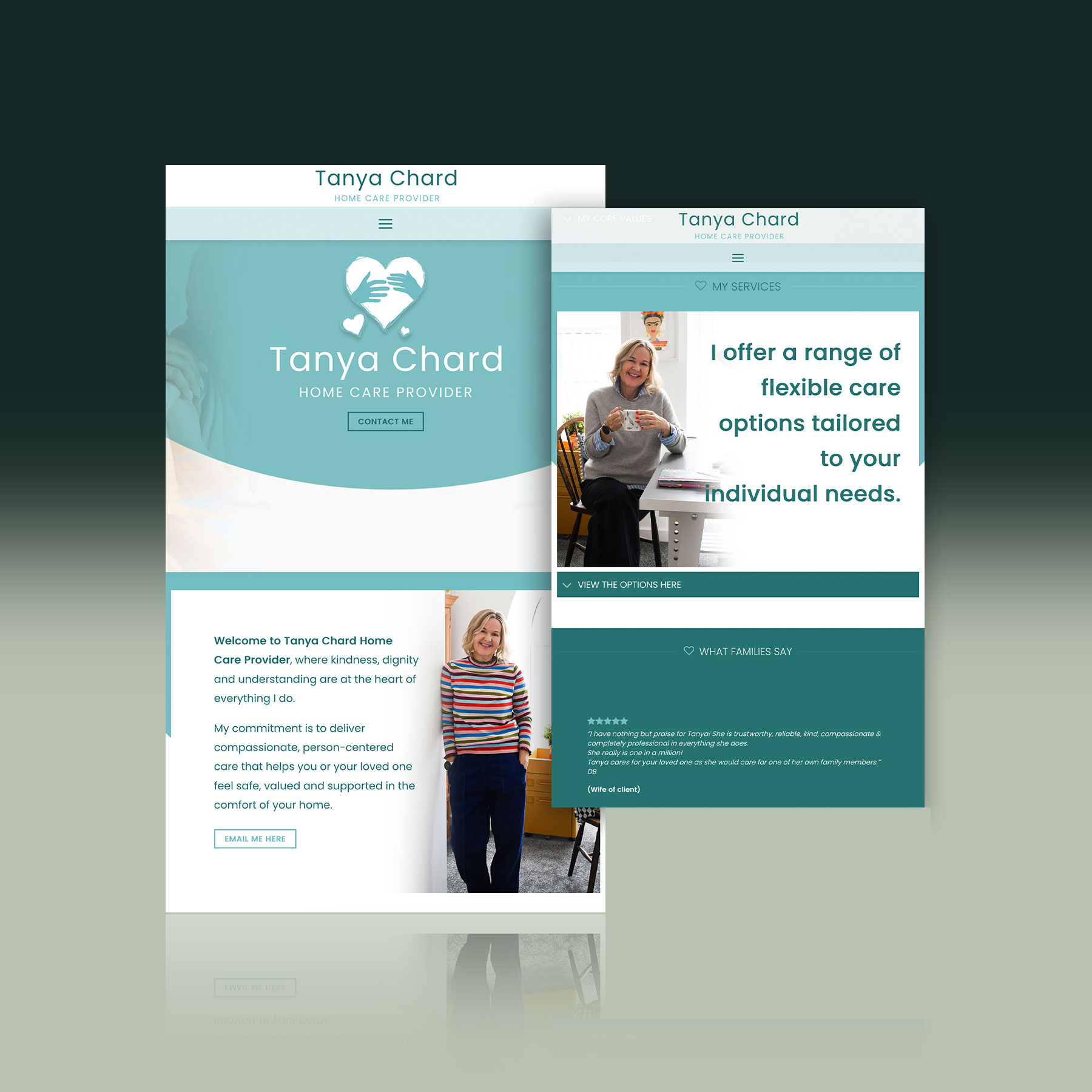 Home care website design in Manchester